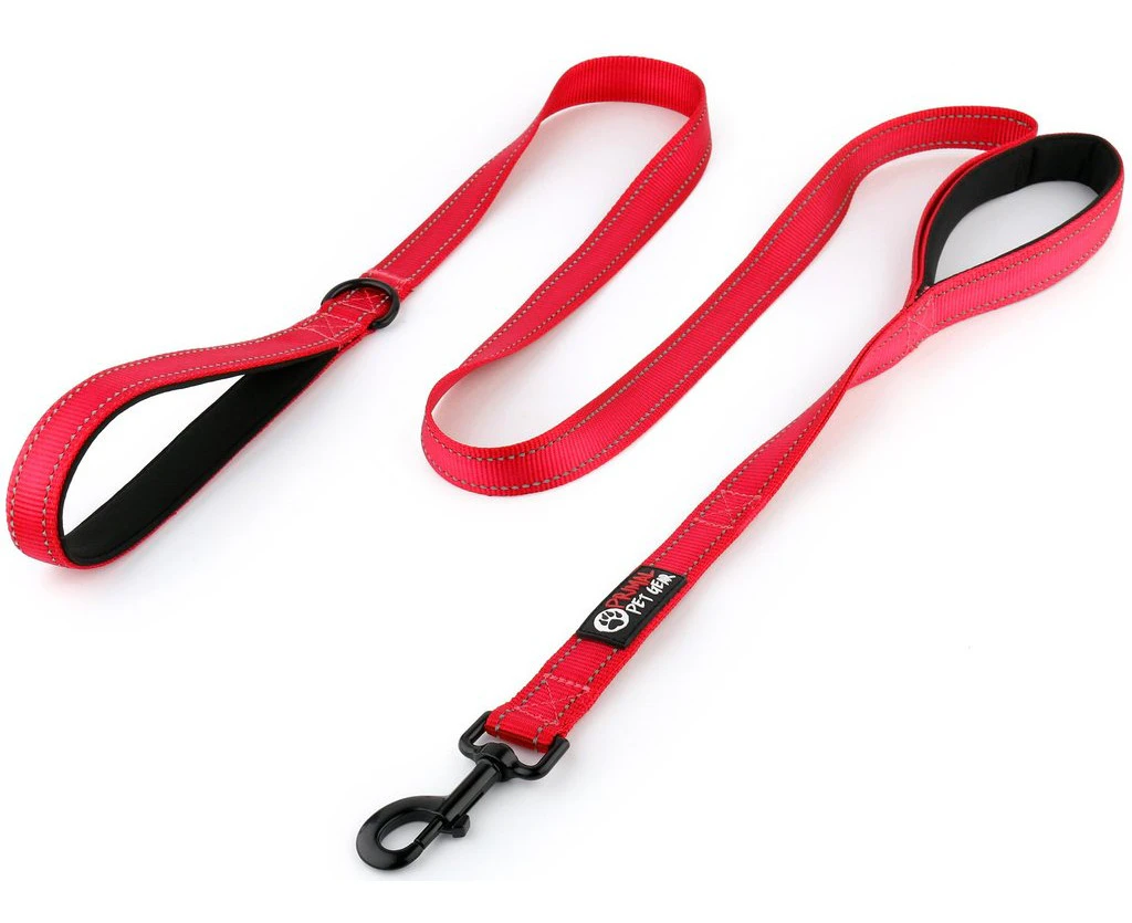 Primal Pet Gear Double Handle Dog Leash - Red