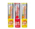 3 x Kick Ice Cocktails - Pineapple Pina Colada 1.7L x 2, Strawberry Daiquiri 1.7L x 1 (does not contain alcohol, it can be added)