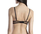 Aubade OI81 Baisers Charnels Cashmere Black Embroidered Plunge Bra