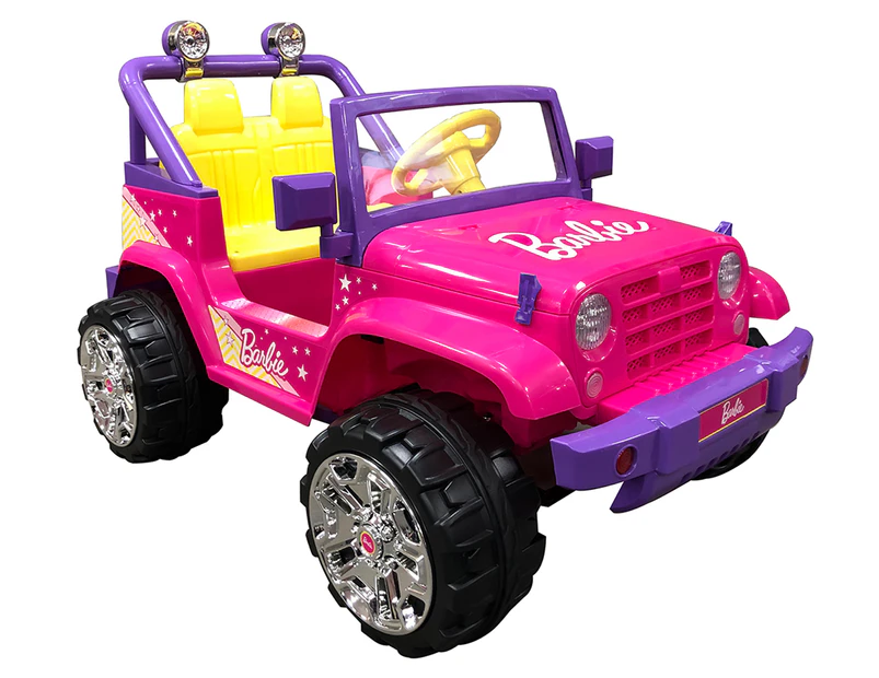 Barbie 12V Convertible Jeep Electric Ride On - Pink/Purple