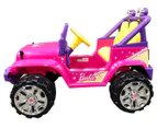 Barbie 12V Convertible Jeep Electric Ride On - Pink/Purple