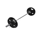 79kg Total - 150cm Olympic Barbell Bar - 15kgx2 + 20kgx2 Weight Plates FREE Spring Collar