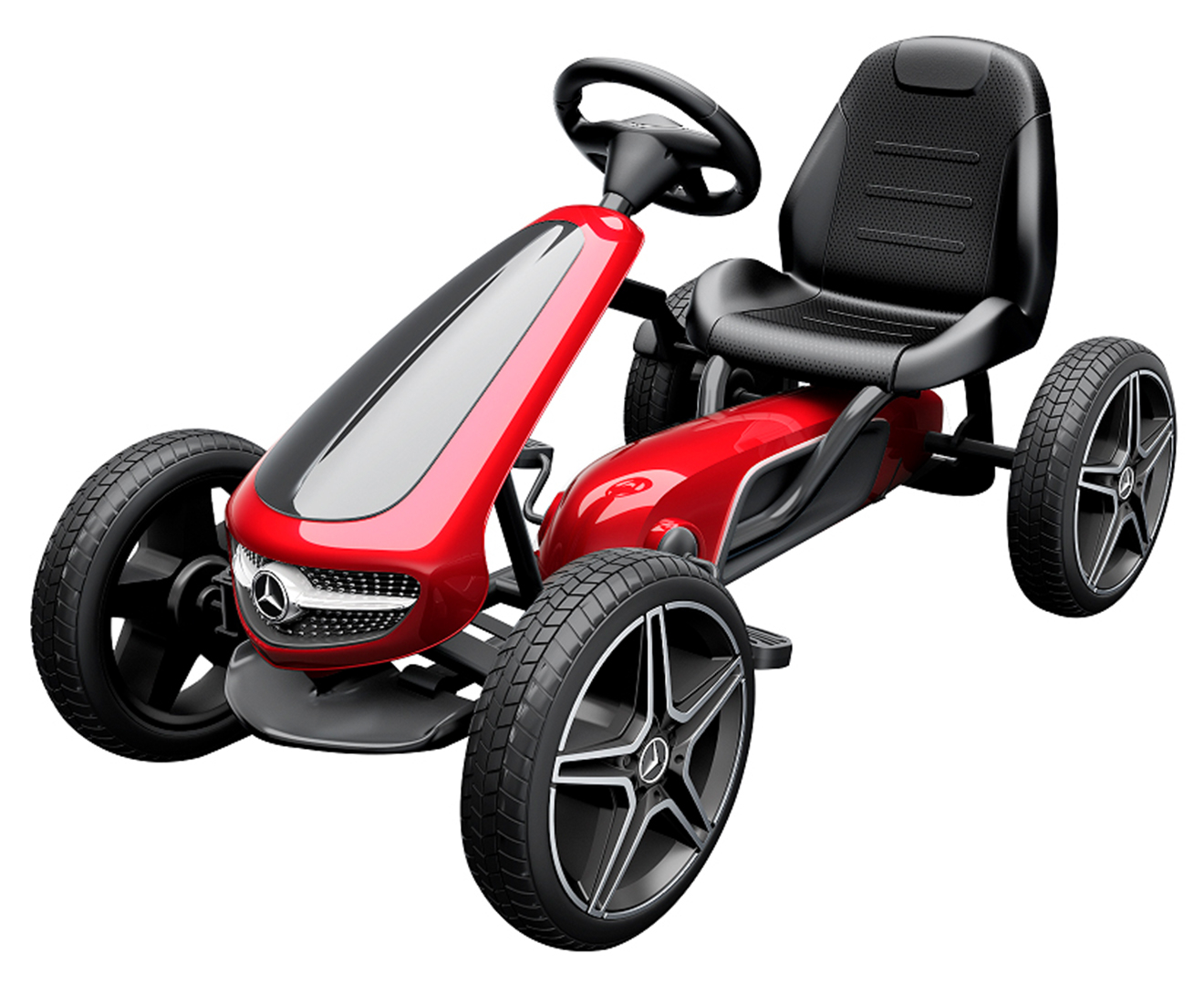 Mercedes Benz Pedal Go Kart - Red/Black | Catch.com.au