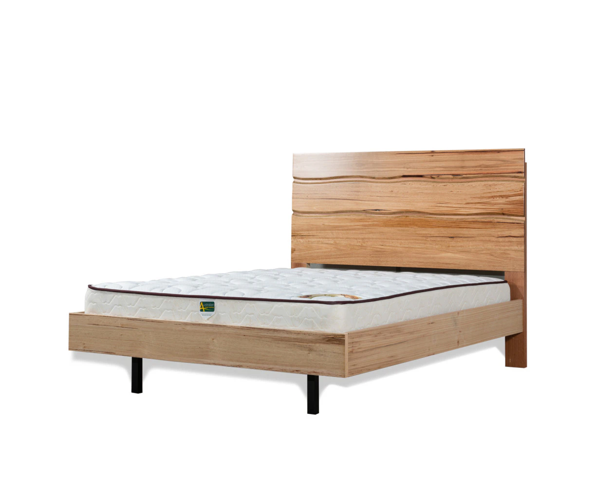 Newton Solid Messmate Timber Queen Bed Frame with Timber Slats