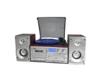 Lenoxx Turntable/Recorder/mP3 Home Entertainment System - Brown