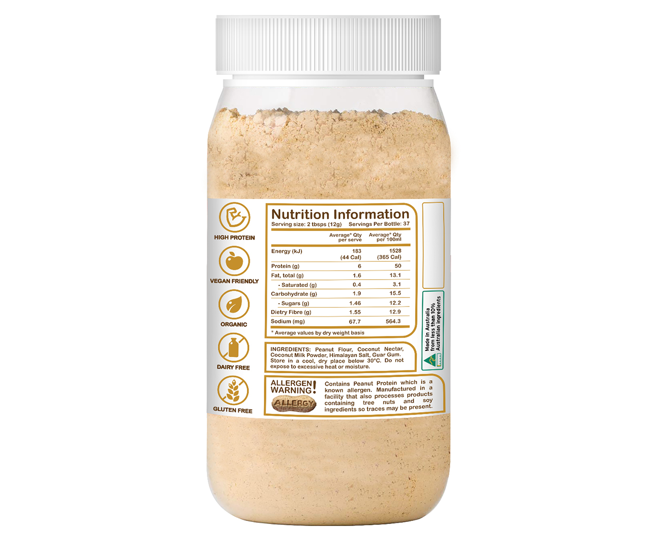 PPB Powdered Peanut Butter Chocolate 180g