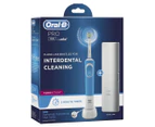 Oral-B Pro 100 Floss Action Electric Toothbrush + 2 x Action Brush Heads