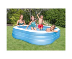 Intex Beach Wave 229cm Swim Centre Inflatable Swimming Pool Outdoor Kids 6y+