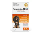 Simparica Trio Flea, Tick & Heartworm Chew for Small Dogs 5.1-10kg - 3-Pack