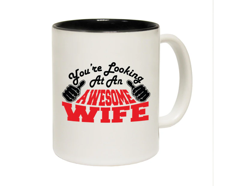 Funny Mugs - Wife Youre Looking Awesome Novelty Birthday Gift Present Christmas Coffee Cup