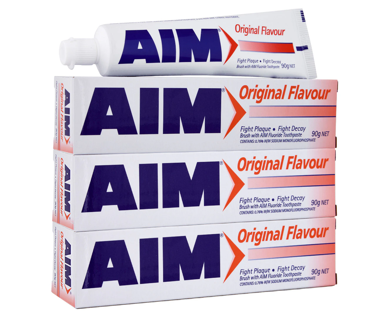 3 x AIM Toothpaste Original 90g