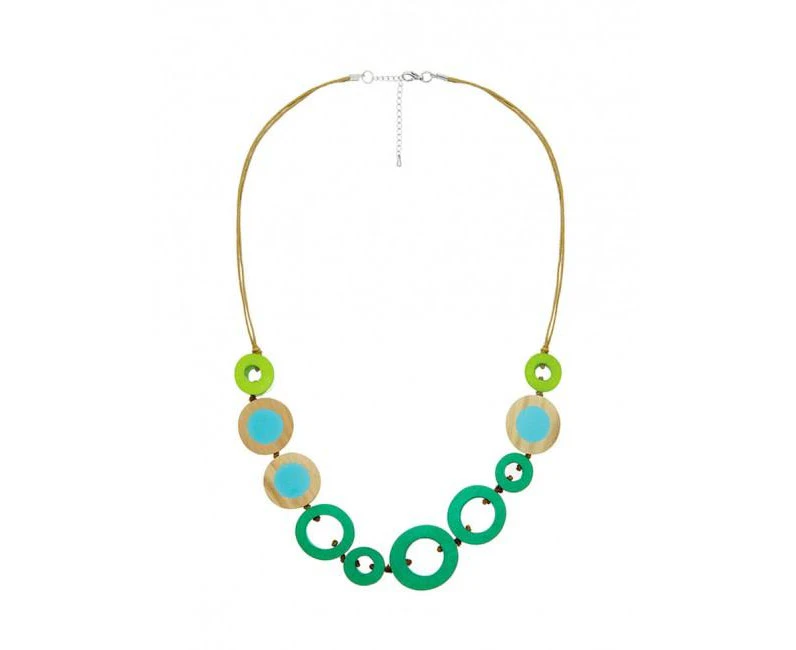 Florence Broadhurst Accessories Solar Long Statement Women's Green Necklace