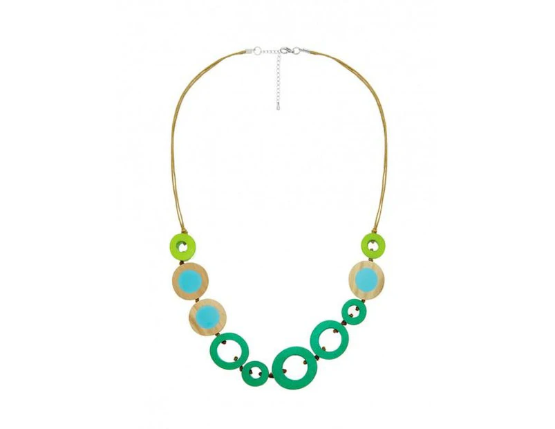 Florence Broadhurst Accessories Solar Long Statement Women's Green Necklace