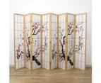 Cherry Blossom Room Divider Screen Natural 8 Panel