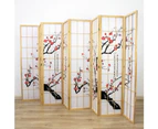 Cherry Blossom Room Divider Screen Natural 8 Panel