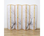 Cherry Blossom Room Divider Screen Natural 8 Panel