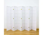 Shoji Room Divider Screen White 8 Panel