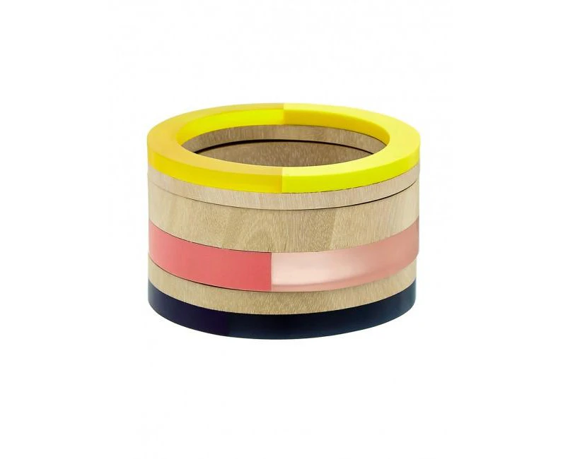 Florence Broadhurst Accessories Steps Spliced Women's Multicoloured Bangle Set