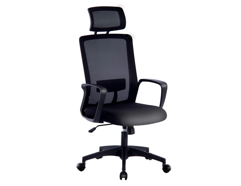 Office Chair Computer Mesh Desk Chair with Headrest High Back Adjustable Chair