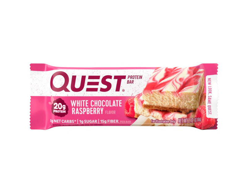 Quest White Chocolate Raspberry Protein Bar 60g
