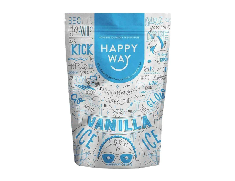 Happy Way Vanilla All Natural Protein Powder 500g