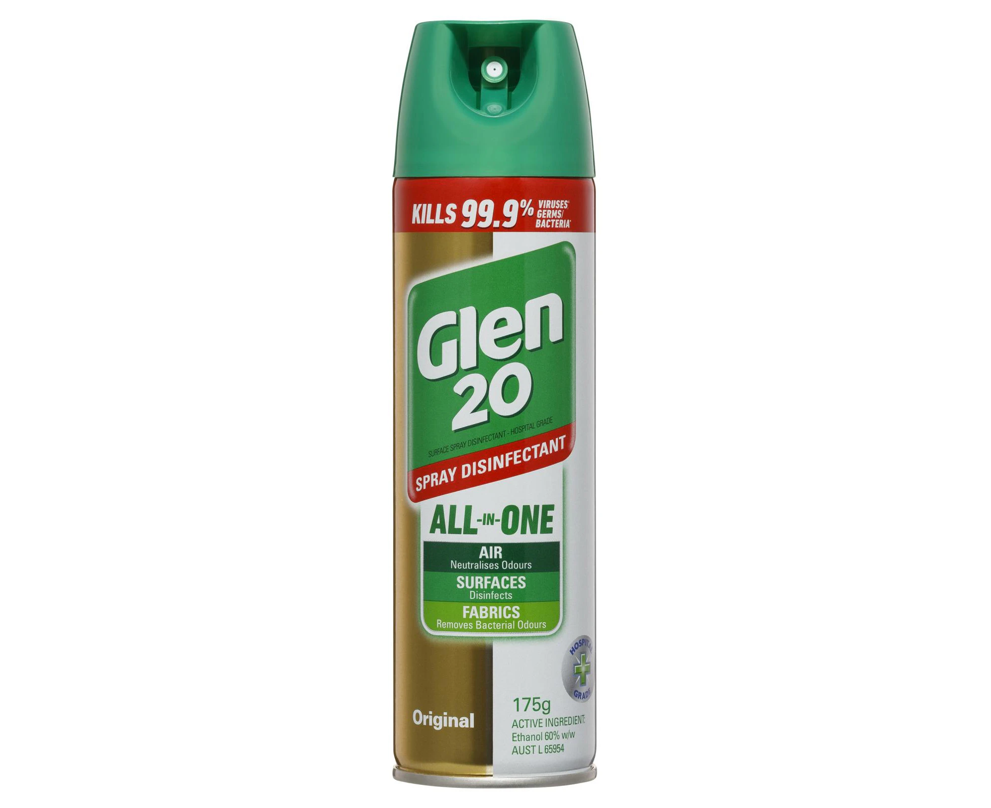 Glen 20 Disinfectant Spray 175g Kills 99.9% Virus/Germs/Bacteria Original