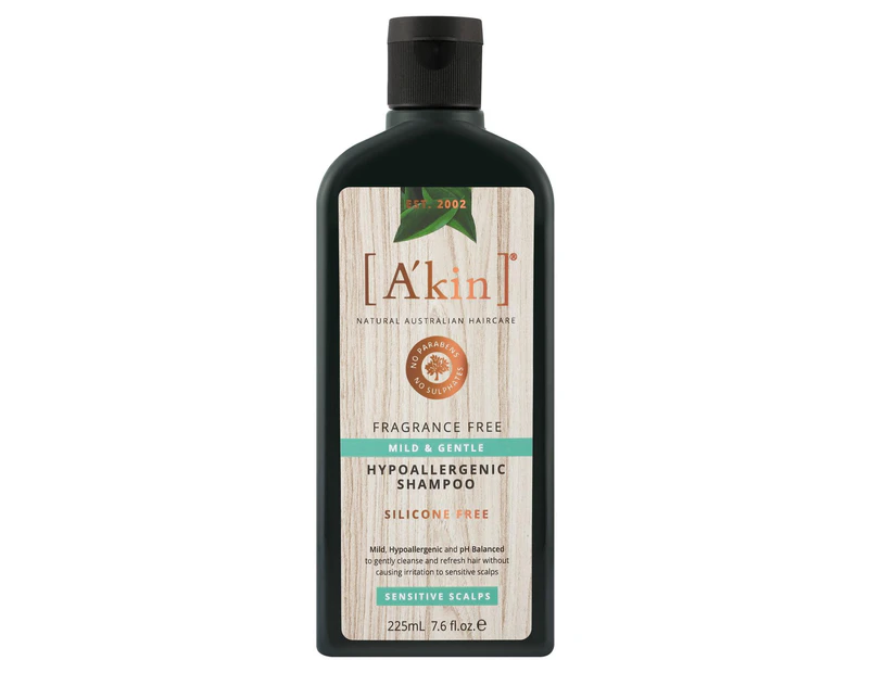 Akin Mild & Gentle Hypoallergenic Shampoo 225ml