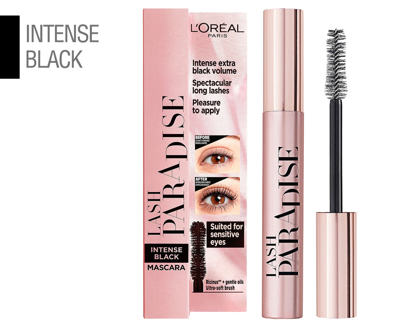 PARADISE MASCARA INTENSE BLACK