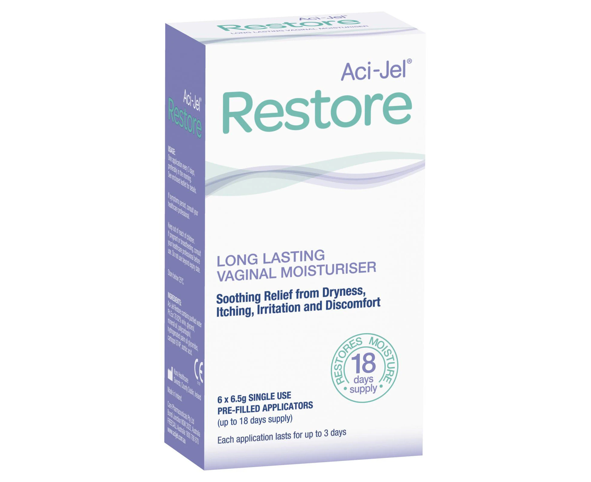 Aci-Jel Restore Vaginal Moisturiser 6 x 6.5g