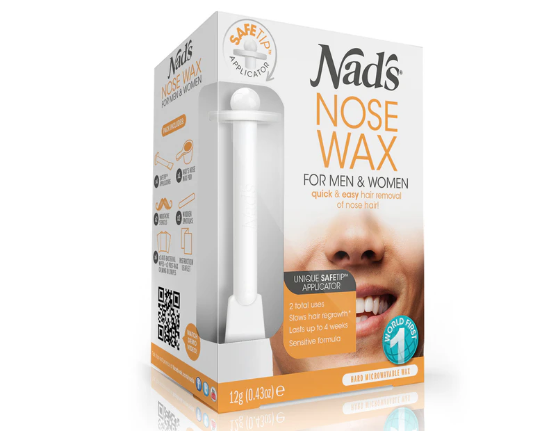 Nads Hair Removal Nose Wax Kit For Men & Women, Nose Waxing Kit, Nose Hair Remov