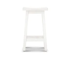 Kyoto Wood Kitchen Stool - White