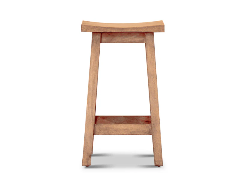 Kyoto Wood Kitchen Stool - Honey White