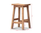 Kyoto Wood Kitchen Stool - Honey White