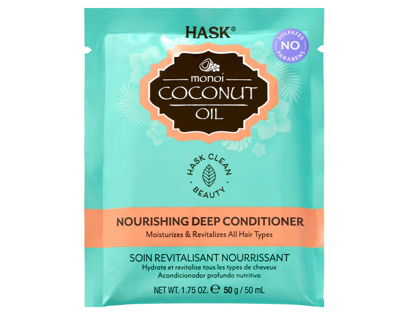 Hask Monoi Coconut Oil Nourishing Deep Conditioning Treatment 50g