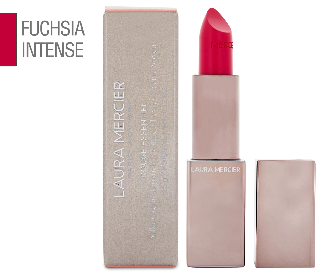 Laura Mercier Rouge Essentiel Silky Crème Lipstick 3.5g - Fuchsia Intense