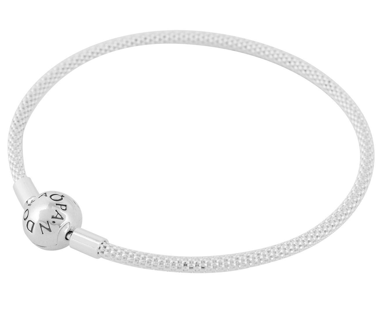 Pandora mesh bracelet deals silver