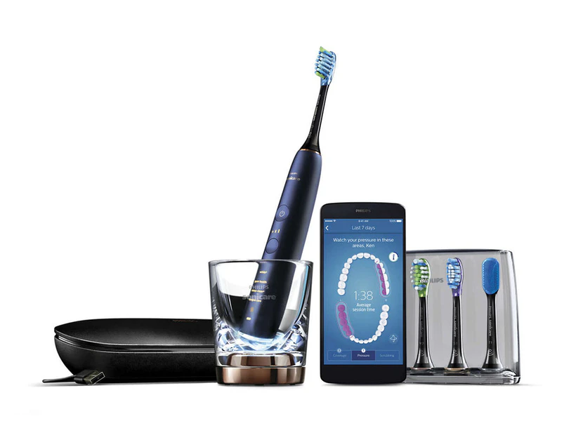 Philips Sonicare DiamondClean Electric Toothbrush Lunar Blue - HX9954/56