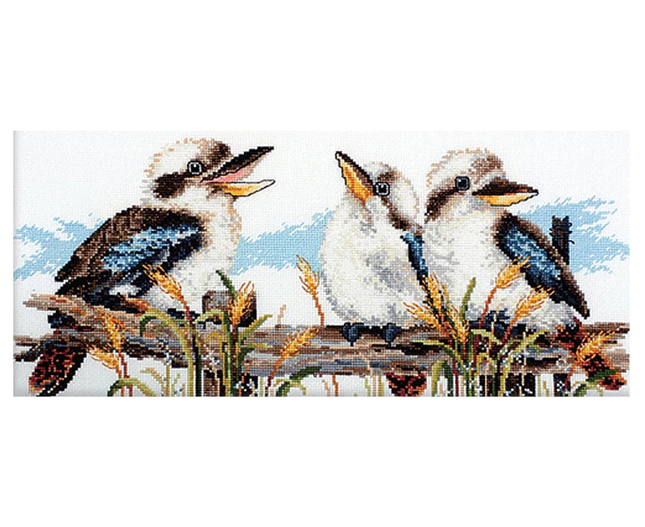 Country Threads Kookaburra Line Up Cross Stitch Kit