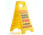 Caution: Poo In Progress Novelty Desk Sign
