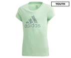Adidas Youth Girls' Badge Of Sport Tee / T-Shirt / Tshirt - Glory Mint