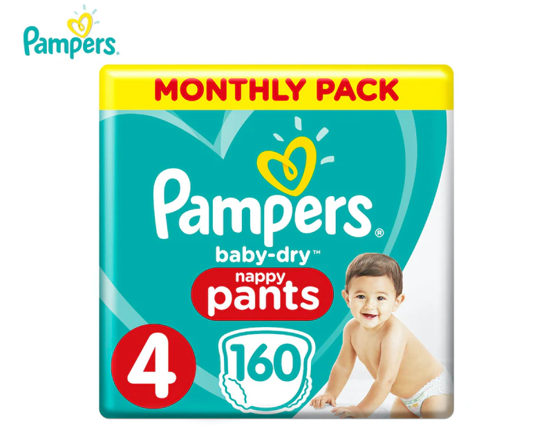 Pampers monthly sale pack size 4