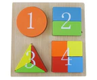 White Alpaca - Educational Shapes Colours Fractions Wooden Puzzle Board Educational toys gift Brain Games