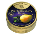 Cavendish and Harvey Pear & Blackberry Drops 200g Tin Sweets C&H Candy Lollies