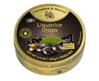Cavendish and Harvey Liquorice Filled Drops 130g Tin Sweets C&H Candy Lollies