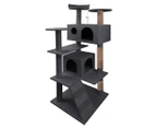 Paws & Claws Large Cats By Hamilton Cat House - Charcoal