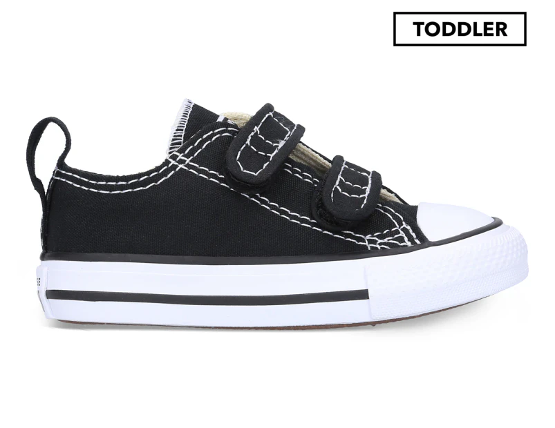 Converse Toddler All-Star 2V Low Top Sneakers - Black/White