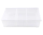 Anko by Kmart Stackable Wide & Low Roller Storage Compartment - Clear