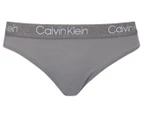 Calvin Klein Women's Emote Cotton Bikini Briefs 3-Pack - Black/Frost Grey/Nymph's Thigh