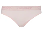 Calvin Klein Women's Emote Cotton Bikini Briefs 3-Pack - Black/Frost Grey/Nymph's Thigh