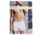 Calvin Klein Men's Cotton Stretch Trunks 3-Pack - Floral/Navy/Grey
